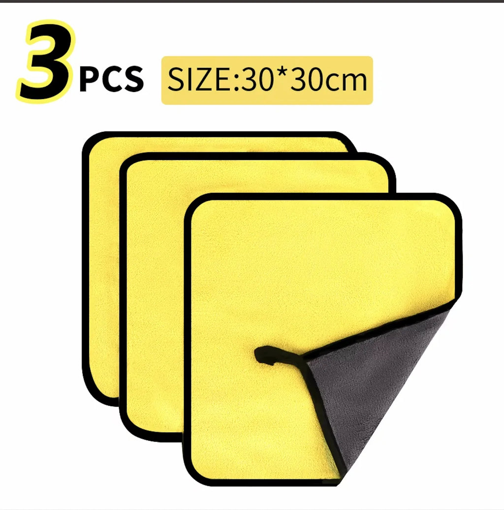 5/10Pcs Car Wash Microfiber Towel 30*60CM / 30*60cm Car Cleaning Drying Cloth  Care Cloth Car Wash Towel  Kitchen Towel