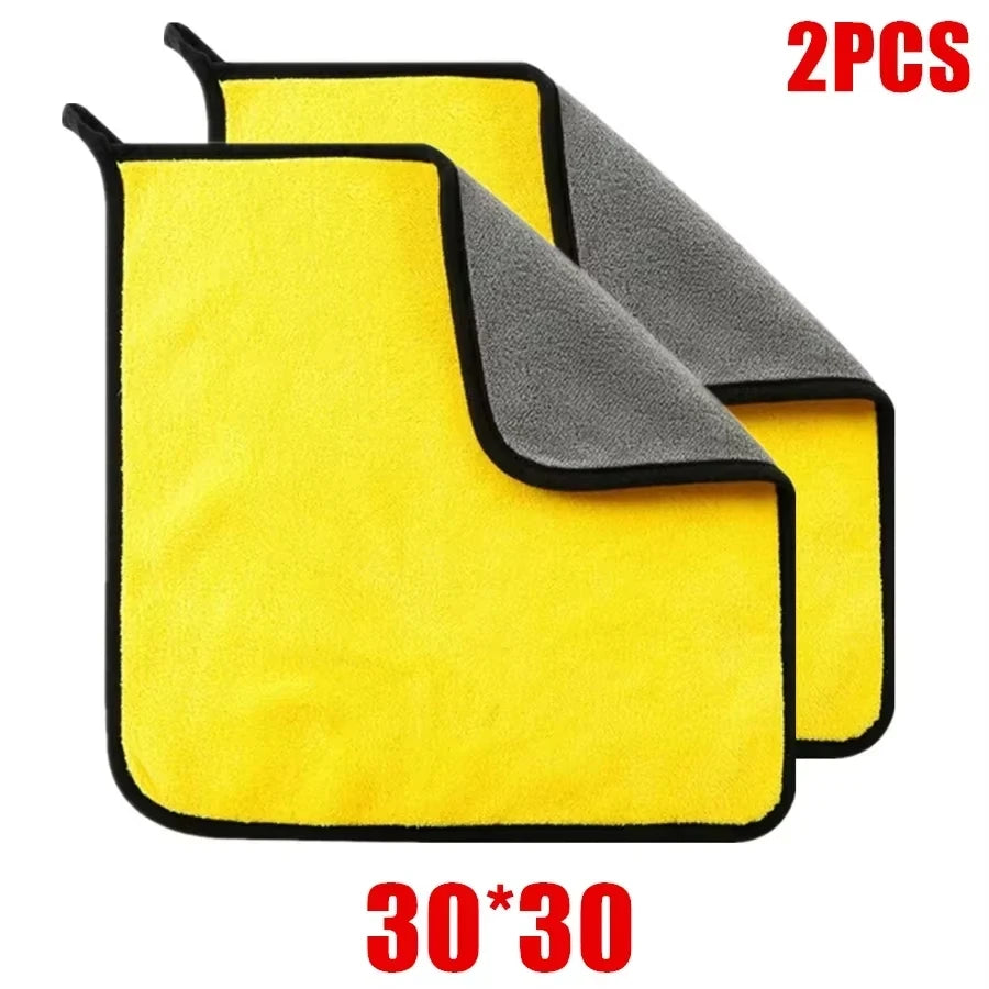 5/10Pcs Car Wash Microfiber Towel 30*60CM / 30*60cm Car Cleaning Drying Cloth  Care Cloth Car Wash Towel  Kitchen Towel