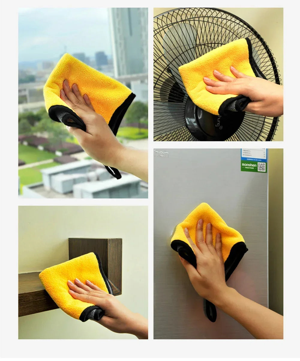 5/10Pcs Car Wash Microfiber Towel 30*60CM / 30*60cm Car Cleaning Drying Cloth  Care Cloth Car Wash Towel  Kitchen Towel