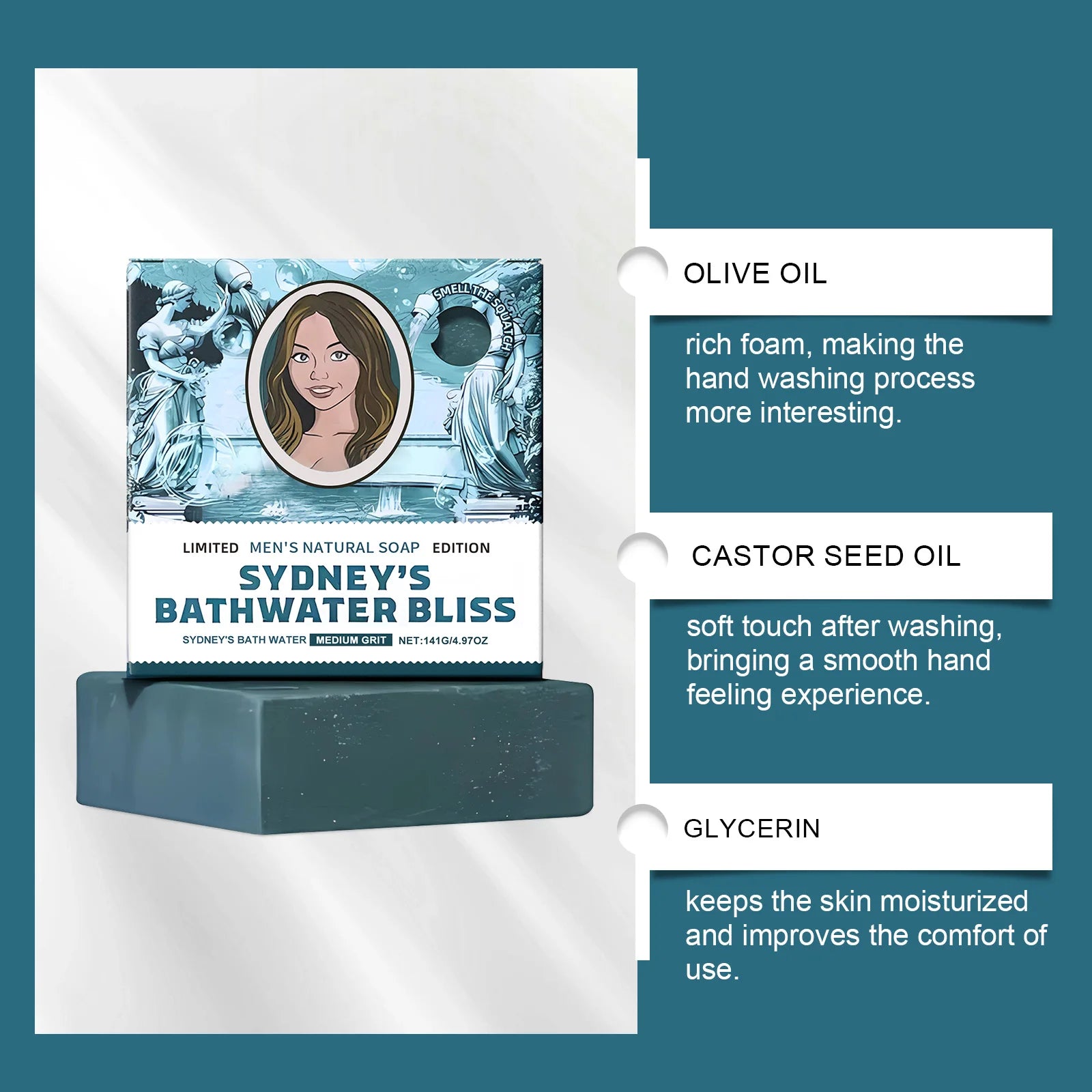 Body Soap - Deep Cleansing, Gentle Nourishment, Oil Control, Odor Removal, Moisturizing, Refreshing & Fragrant for Clean Skin