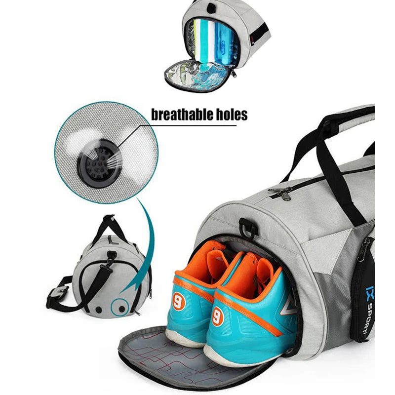 Gym Bag Fitness Bags Wet Dry Fitness Travel Bag Training Men Yoga For Shoes Travel Bag Shoulder Handbags Work Out Swimming Bag