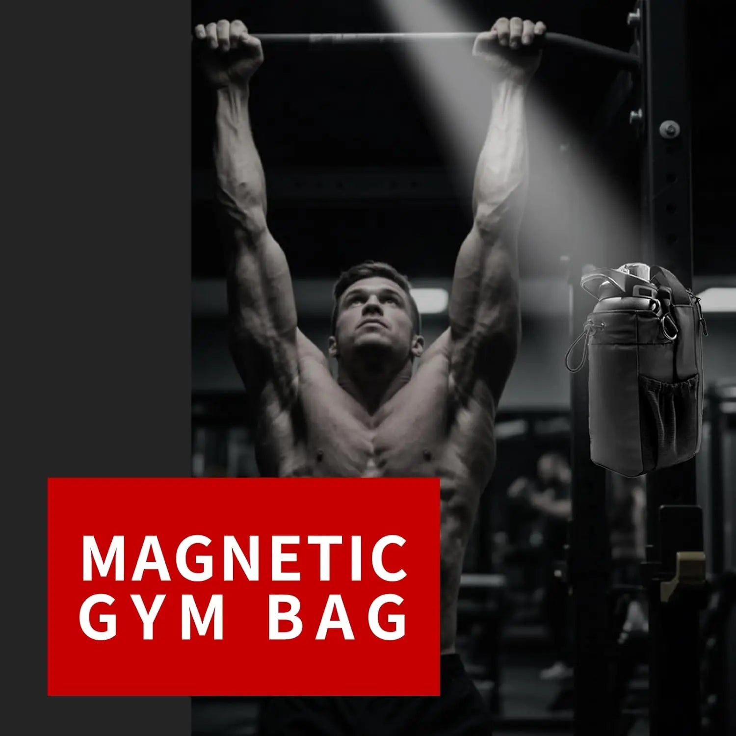 HOT!!! Magnetic Gym Cycling Water Bottle Bag -Unisex Magnetic Gym mountain Bag, Holds Gym Water Bottles with Strap, 9.84" Tall