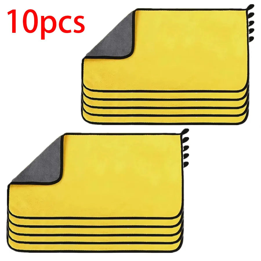 5/10Pcs Car Wash Microfiber Towel 30*60CM / 30*60cm Car Cleaning Drying Cloth  Care Cloth Car Wash Towel  Kitchen Towel