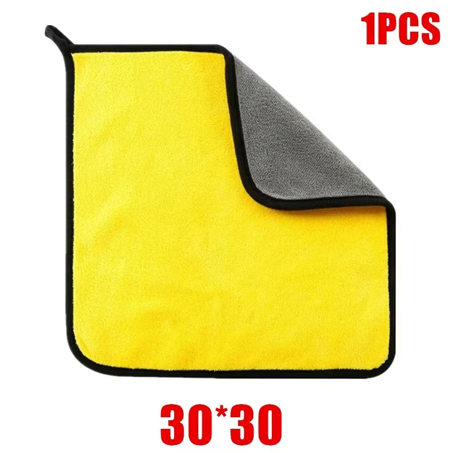 5/10Pcs Car Wash Microfiber Towel 30*60CM / 30*60cm Car Cleaning Drying Cloth  Care Cloth Car Wash Towel  Kitchen Towel